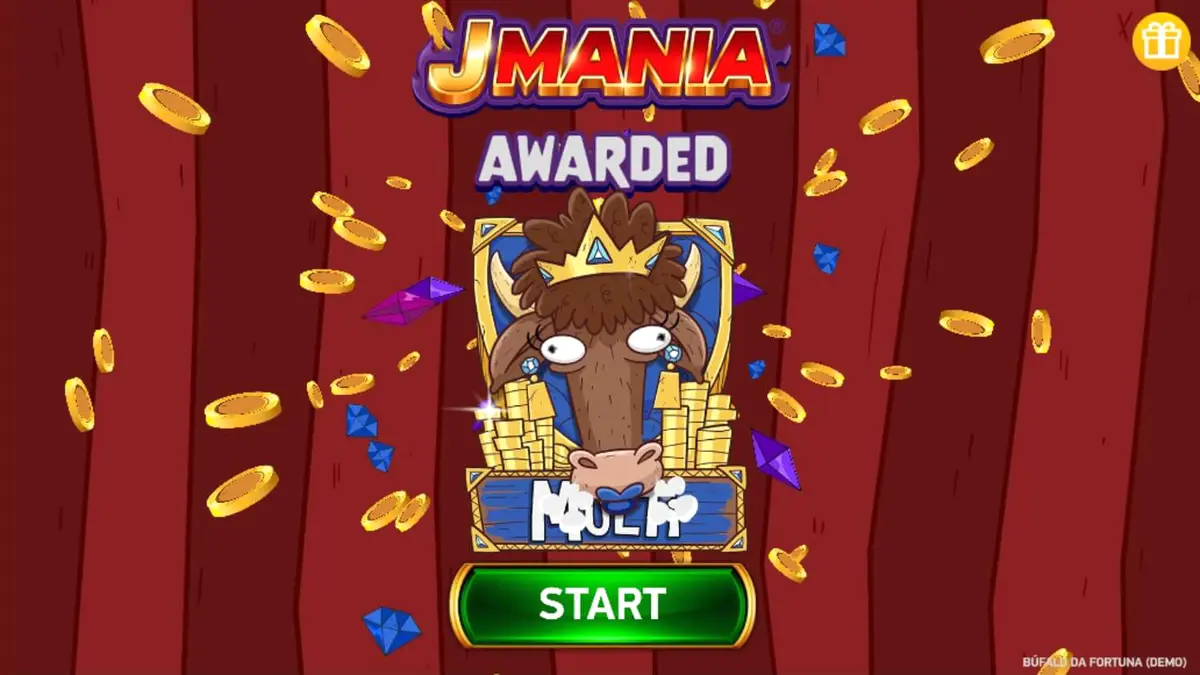 Tampilan visual slot Buffalo da Fortuna dengan latar belakang pemandangan frontier Amerika.